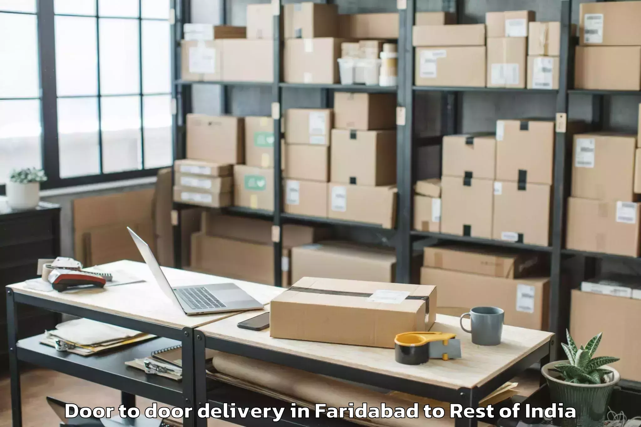 Affordable Faridabad to Damhal Hanjipora Door To Door Delivery